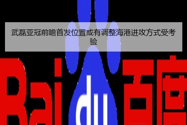 武磊亚冠前瞻首发位置或有调整海港进攻方式受考验